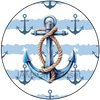 ROUND Digital Graphic Design NAUTICAL ANCHOR ROPE Sublimation PNG SVG BOAT DECOR Home Decor Wall Art Decor Gift Crafters Delight - JAMsCraftCloset