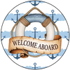 ROUND Digital Graphic Design NAUTICAL WELCOME ABOARD Sublimation PNG SVG BOAT DECOR Home Decor Wall Art Decor Gift Crafters Delight - JAMsCraftCloset