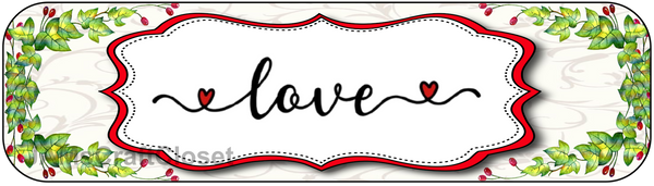 DIGITAL RECTANGLE SHAPED Graphic Design LOVE LACE HEARTS GREENERY - PNG SVG Lake House Sign Farmhouse Country Home Cabin Wall Art Decor Gift Crafters Delight Valentine HAPPY CRAFTING - JAMsCraftCloset