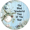 ROUND Digital Graphic Design THE MOST WONDERFUL TIME OF THE YEAR Christmas Gift First Home Sublimation PNG SVG Country Farmhouse Home Decor Wall Art Decor Gift Crafters Delight - JAMsCraftCloset