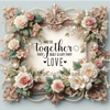 SQUARE Digital Graphic Design TOGETHER THEY BUILT A LIFE THE LOVE Sublimation Decoupage PNG SVG Lake House Sign Farmhouse Country Home Cabin LOVE Wall Art Decor Wreath Design Gift Crafters Delight - JAMsCraftCloset