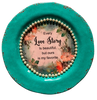 PLATE CHARGER TEAL AQUA PLASTIC ROUND DECOUPAGED Upcycled Repurposed Wall Art EVERY LOVE STORY IS BEAUTIFUL Home Decor Wall Art Gift WEDDING - JAMsCraftCloset