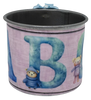 SMALL Tin Cup Decoupaged With Child's Graphic ABC BEARS With Bow on Handle Gift for Child Nursery Decor Child's Room Decor - JAMsCraftCloset