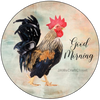 ROUND Digital Graphic Design GOOD MORNING 1 Sublimation PNG SVG Lake House Sign Farmhouse Country Home Cabin KITCHEN Wall Art Decor Wreath Design Charger Plates Gift Idea Crafters Delight HAPPY CRAFTING {{ JAMsCraftCloset }}
