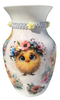 Glass VASE Decoupaged EASTER CHICKS Holiday Decor Wedding Decor Shelf Sitter Vase Shabby Chic Victorian BoHo Decor Gift Idea - JAMsCraftCloset
