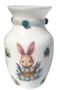 Glass VASE Decoupaged EASTER BUNNIES WITH BASKET AND EGGS Holiday Decor Wedding Decor Shelf Sitter Vase Shabby Chic Victorian BoHo Decor Gift Idea - JAMsCraftCloset