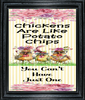 RECTANGLE SHAPED Digital Graphic Design CHICKENS ARE LIKE POTATO CHIPS Sublimation PNG SVG Lake House Sign Farmhouse  Country Home Cabin Wall Art Decor Wreath Gift Crafters Delight - JAMsCraftCloset