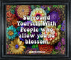 TUMBLER Full Wrap Sublimation Digital Graphic Design Vibrant Floral FROM BUNDLE 3 Faith Design Download SURROUND YOURSELF SVG-PNG Patio Porch Decor Gift Picnic Crafters Delight {{ JAMsCraftCloset }}