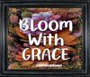 TUMBLER Full Wrap Sublimation Digital Graphic Design Vibrant Floral FROM BUNDLE 2 Faith Design Download BLOOM WITH GRACE SVG-PNG Patio Porch Decor Gift Picnic Crafters Delight {{ JAMsCraftCloset }}