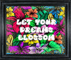TUMBLER Full Wrap Sublimation Digital Graphic Design Vibrant Floral 5 Faith Design Download LET YOUR DREAMS BLOSSOM SVG-PNG Patio Porch Decor Gift Picnic Crafters Delight {{ JAMsCraftCloset }}