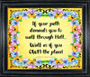 TUMBLER Full Wrap Sublimation Digital Graphic Design Download IF YOUR PATH DEMANDS YOU TO WALK THROUGH HELL SVG-PNG Faith Kitchen Patio Porch Decor Gift Picnic Crafters Delight {{ JAMsCraftCloset }}