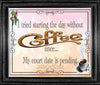 MUG Coffee Full Wrap Sublimation Funny Digital Graphic Design Download I TRIED STARTING MY DAY WITHOUT COFFEE ONCE SVG-PNG Crafters Delight {{ JAMsCraftCloset }}