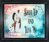 MUG Coffee Full Wrap Sublimation Funny Digital Graphic Design Download SHUT UP AND KISS ME SVG-PNG Holiday Halloween Crafters Delight {{ JAMsCraftCloset }}