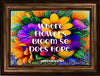 TUMBLER Full Wrap Sublimation Digital Graphic Design Vibrant Floral Faith Design Download WHERE FLOWERS BLOOM SVG-PNG Kitchen Patio Porch Decor Gift Picnic Crafters Delight {{ JAMsCraftCloset }}