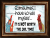 MUG Coffee Full Wrap Sublimation Funny Digital Graphic Design Download NOT WORTH THE JAIL TIME SVG-PNG Crafters Delight {{ JAMsCraftCloset }}