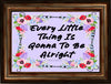 TUMBLER Full Wrap Sublimation Digital Graphic Design Download EVERY LITTLE THING IS GOING TO BE ALRIGHT SVG-PNG Faith Kitchen Patio Porch Decor Gift Picnic Crafters Delight {{ JAMsCraftCloset }}