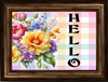 SQUARE Digital Graphic Design SPRING FLORAL - HELLO Sublimation PNG SVG Lake House Sign Farmhouse Country Home Cabin KITCHEN Wall Art Decor Wreath Design Gift Crafters Delight HAPPY CRAFTING - JAMsCraftCloset