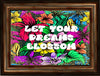 TUMBLER Full Wrap Sublimation Digital Graphic Design Vibrant Floral 5 Faith Design Download LET YOUR DREAMS BLOSSOM SVG-PNG Patio Porch Decor Gift Picnic Crafters Delight {{ JAMsCraftCloset }}