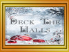 TUMBLER Full Wrap Sublimation Digital Graphic Design Download DECK THE HALLS SVG-PNG Kitchen Christmas Design Patio Porch Decor Gift Crafters Delight {{ JAMsCraftCloset }}