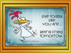 Digital Graphic Design LIVE TODAY LIKE YOU ARE BEING FRIED TOMORROW SVG-PNG-JPEG Download Positive Saying Love Crafters Delight {{ JAMsCraftCloset }}