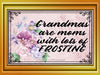 TUMBLER Full Wrap Sublimation Digital Graphic Design MOM and GRANDMA DESIGNS FROM BUNDLE 1 Download GRANDMAS ARE MOMS WITH LOTS OF FROSTING SVG-PNG Home Decor Gift Mothers Day Crafters Delight {{ JAMsCraftCloset }}
