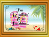 TUMBLER Full Wrap Sublimation Digital Graphic Design Download IM WALKIN ON SUNSHINE SVG-PNG Kitchen Patio Porch Decor Gift Picnic Crafters Delight {{ JAMsCraftCloset }}