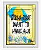 TUMBLER Full Wrap Sublimation Digital Graphic Design Download GIRLS JUST WANT TO HAVE SUN SVG-PNG Kitchen Patio Porch Decor Gift Picnic Crafters Delight {{ JAMsCraftCloset }}