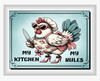 SQUARE Digital Graphic Design MY KITCHEN MY RULES Hen With Knife Sublimation Decoupage PNG SVG Lake House Sign Farmhouse Country Home Cabin KITCHEN Wall Art Decor Wreath Design Gift Crafters Delight HAPPY CRAFTING - JAMsCraftCloset