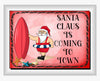 TUMBLER Full Wrap Sublimation Digital Graphic Design Download SANTA CLAUS IS COMING TO TOWN SVG-PNG Kitchen Christmas Design Patio Porch Decor Gift Crafters Delight {{ JAMsCraftCloset }}