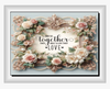 SQUARE Digital Graphic Design TOGETHER THEY BUILT A LIFE THE LOVE Sublimation Decoupage PNG SVG Lake House Sign Farmhouse Country Home Cabin LOVE Wall Art Decor Wreath Design Gift Crafters Delight - JAMsCraftCloset