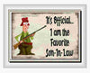MUG Coffee Full Wrap Sublimation Funny Digital Graphic Design Download I AM THE FAVORITE SON-IN-LAW SVG-PNG Crafters Delight {{ JAMsCraftCloset }}