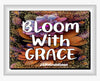 TUMBLER Full Wrap Sublimation Digital Graphic Design Vibrant Floral FROM BUNDLE 2 Faith Design Download BLOOM WITH GRACE SVG-PNG Patio Porch Decor Gift Picnic Crafters Delight {{ JAMsCraftCloset }}