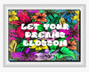 TUMBLER Full Wrap Sublimation Digital Graphic Design Vibrant Floral 5 Faith Design Download LET YOUR DREAMS BLOSSOM SVG-PNG Patio Porch Decor Gift Picnic Crafters Delight {{ JAMsCraftCloset }}