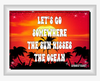 MUG Coffee Full Wrap Sublimation Funny Digital Graphic Design Download LET'S GO SOMEWHERE THE SUN KISSES THE OCEAN SVG-PNG Crafters Delight {{ JAMsCraftCloset }}
