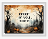 SQUARE Digital Graphic Design ENTER IF YOU DARE Sublimation PNG SVG Halloween Sign Farmhouse Country Home Cabin Wreath Design Gift Crafters Delight HAPPY CRAFTING - JAMsCraftCloset