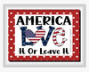 TUMBLER Full Wrap Sublimation Digital Graphic Design PATRIOTIC DESIGNS FROM BUNDLE 4 Download AMERICA LOVE IT OR LEAVE IT SVG-PNG Patio Porch Decor Gift Picnic Crafters Delight {{ JAMsCraftCloset }}