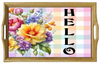 SQUARE Digital Graphic Design SPRING FLORAL - HELLO Sublimation PNG SVG Lake House Sign Farmhouse Country Home Cabin KITCHEN Wall Art Decor Wreath Design Gift Crafters Delight HAPPY CRAFTING - JAMsCraftCloset