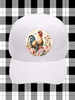 ROUND Digital Graphic Design ROOSTER WITH PINK ROSES Sublimation PNG SVG Lake House Sign Farmhouse Country Home Cabin KITCHEN Wall Art Decor Wreath Design Gift Crafters Delight HAPPY CRAFTING {{ JAMsCraftCloset }}