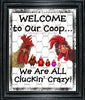 Garden Flag Digital Design Sublimation Chickens Graphic SVG-PNG-JPEG Download WELCOME TO OUR COOP Crafters Delight {{ JAMsCraftCloset }}