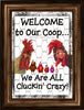 Garden Flag Digital Design Sublimation Chickens Graphic SVG-PNG-JPEG Download WELCOME TO OUR COOP Crafters Delight {{ JAMsCraftCloset }}