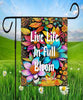 TUMBLER Full Wrap Sublimation Digital Graphic Design Vibrant Floral 2 Faith Design Download LIVE LIFE IN FULL BLOOM SVG-PNG Patio Porch Decor Gift Picnic Crafters Delight {{ JAMsCraftCloset }}