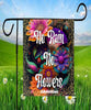 TUMBLER Full Wrap Sublimation Digital Graphic Design Vibrant Floral FROM BUNDLE 3 Faith Design Download NO RAIN NO FLOWERS SVG-PNG Patio Porch Decor Gift Picnic Crafters Delight {{ JAMsCraftCloset }}