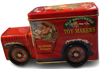 Tin Vintage Tin Box Company Design Elf Brothers Toy Makers Delivery Train Truck Collectible Gift Idea {{ JAMsCraftCloset }}