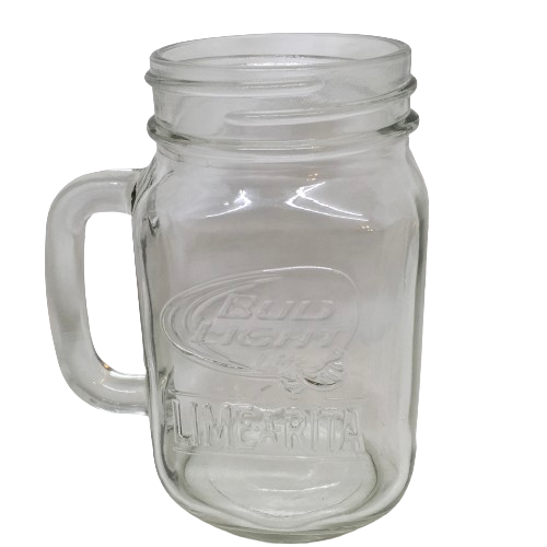 Mug Mason Jar Embossed BUD LIGHT LIME-RITA Advertising Mug Collectible Gift Idea Vintage {{ JAMsCraftCloset }}