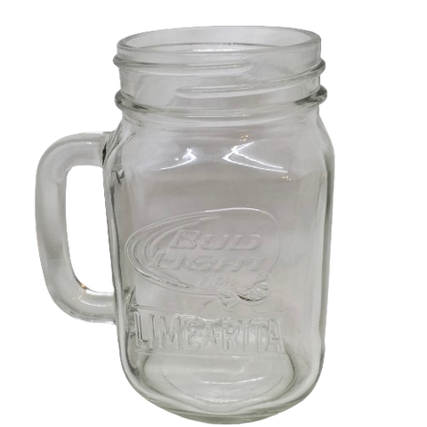 Mug Mason Jar Embossed BUD LIGHT LIME-RITA Advertising Mug Collectible Gift Idea Vintage One-of-a-Kind Unique Drinkware Barware Kitchen Decor Country Cottage Chic&nbsp; - JAMsCraftCloset