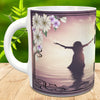MUG Coffee Full Wrap Sublimation Funny Digital Graphic Design Download A WOMAN WHO IS OK WITH BEING ALONE SVG-PNG Crafters Delight {{ JAMsCraftCloset }}