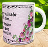 MUG Coffee Full Wrap Sublimation Funny Digital Graphic Design Download I ALWAYS CARRY A LITTLE CRAZY WITH ME SVG-PNG Crafters Delight {{ JAMsCraftCloset }}