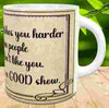 MUG Coffee Full Wrap Sublimation Funny Digital Graphic Design Download NO ONE WATCHES YOU HARDER SVG-PNG Crafters Delight {{ JAMsCraftCloset }}