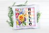 SQUARE Digital Graphic Design SPRING FLORAL - HELLO Sublimation PNG SVG Lake House Sign Farmhouse Country Home Cabin KITCHEN Wall Art Decor Wreath Design Gift Crafters Delight HAPPY CRAFTING - JAMsCraftCloset