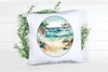 ROUND Digital Graphic Design BEACH SCENE 1 Sublimation PNG SVG Beach House Sign KITCHEN Wall Art Decor Wreath Design Gift Crafters Delight HAPPY CRAFTING {{ JAMsCraftCloset }}